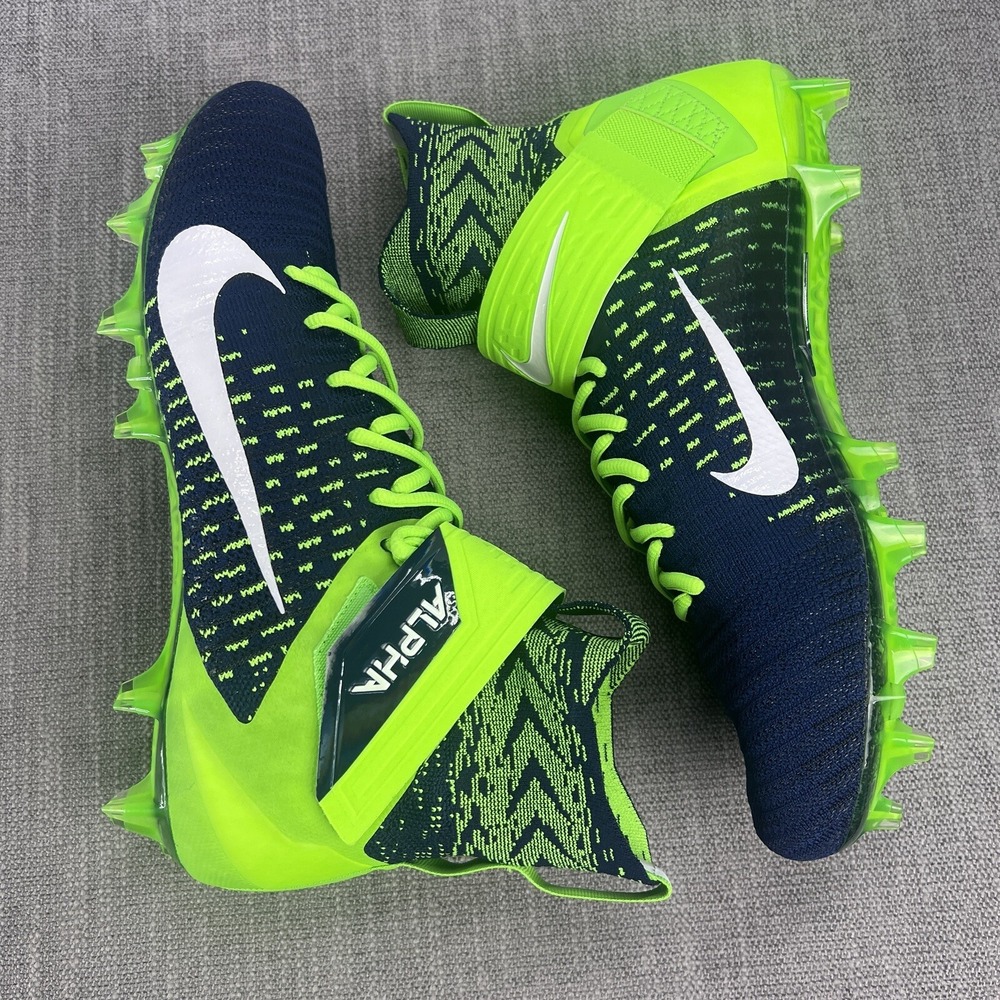 Nike Alpha Menace Elite 2 Football Cleats Seattle Seahawks BV2077-400 Size 11.5 - Picture 7 of 9